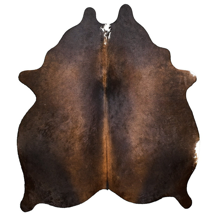 Natural Brazilian Cowhide Rug -  Chocolate, Mocha & Charcoal