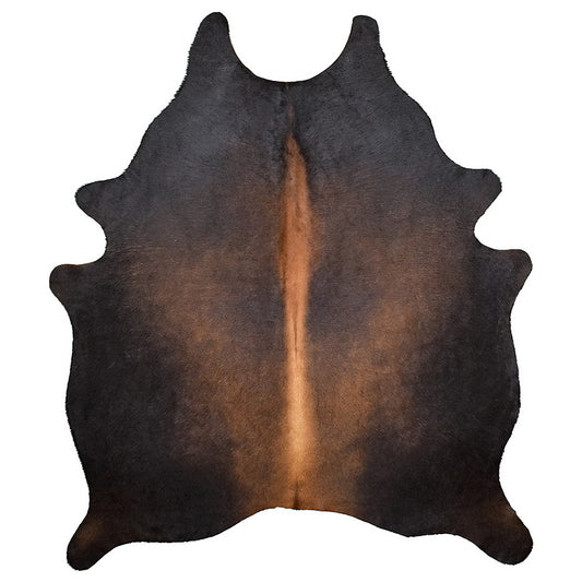 Natural Brazilian Cowhide Rug -  Charcoal, Mocha & Chocolate