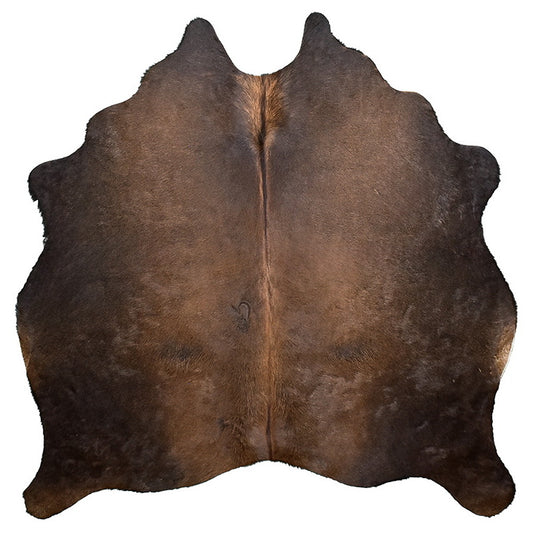 Natural Brazilian Cowhide Rug -  Chocolate, Mocha & Charcoal