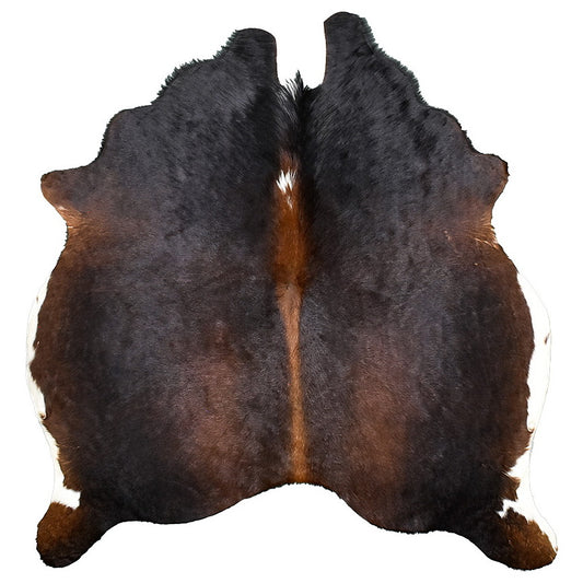 Natural Brazilian Cowhide Rug -  Espresso, Mocha & Ivory