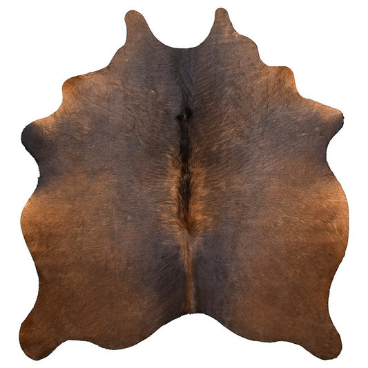 Natural Brazilian Cowhide Rug -  Chocolate, Mocha & Charcoal