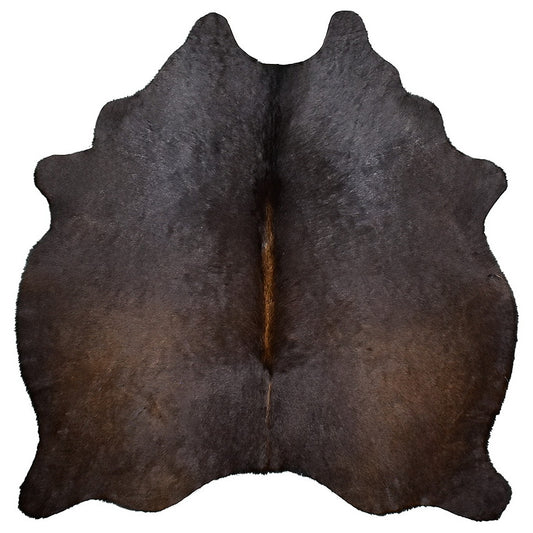 Natural Brazilian Cowhide Rug -  Charcoal, Chocolate & Mocha