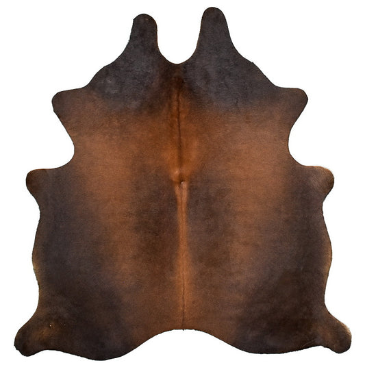 Natural Brazilian Cowhide Rug -  Mocha, Chocolate & Charcoal