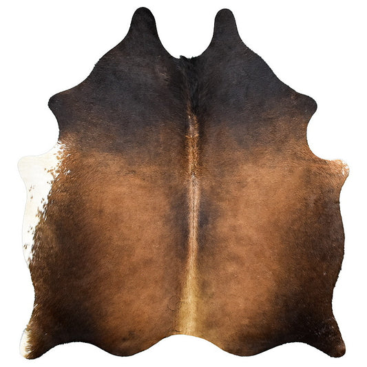 Natural Brazilian Cowhide Rug -  Mocha, Espresso & Ivory