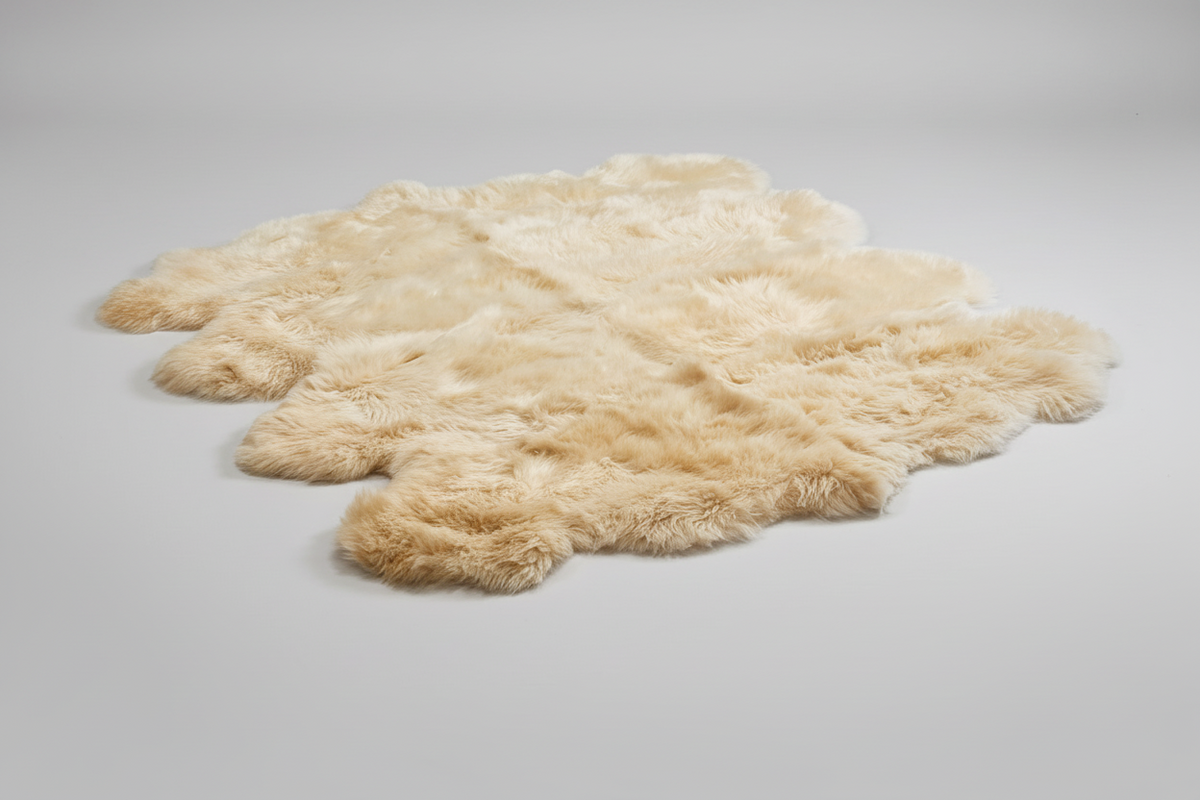 Octo Sheepskin Rug & Throw, XXLarge, approx. 6'x8' , Champaign