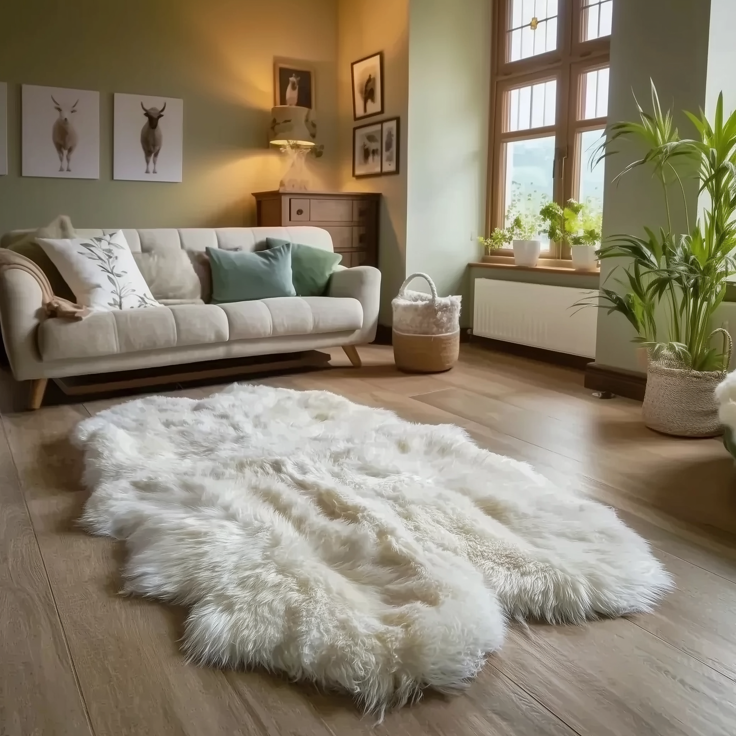Natural Shape Sheepskin 4'x6'