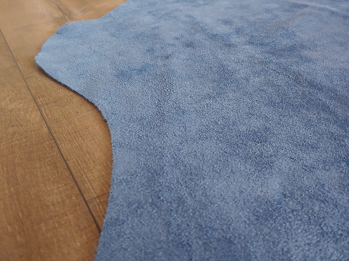 Natural Suede Rug Royal Blue 1.50 x 2.00 m